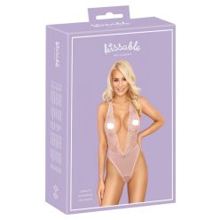 Kissable - csipke body (pink) - S/M