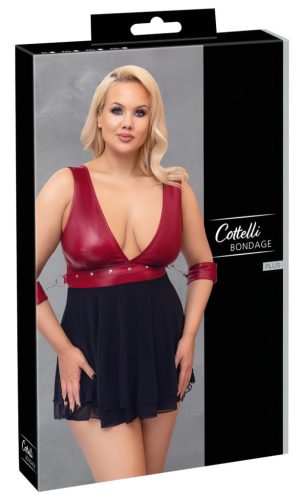 Cottelli Bondage Plus Size - babydoll (piros) - XL