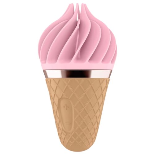 Satisfyer Sweet Treat - akkus, forgó csikló vibrátor (pink-barna)