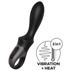   Satisfyer Heat Climax - okos, melegítő anál vibrátor (fekete)