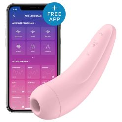   Satisfyer Curvy 2+ - okos léghullámos csiklóizgató (pink)