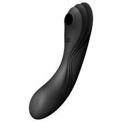   Satisfyer Curvy Trinity 4 - léghullámos 2in1 vibrátor (fekete)