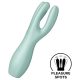 Satisfyer Threesome 3 - akkus csikló vibrátor (menta)