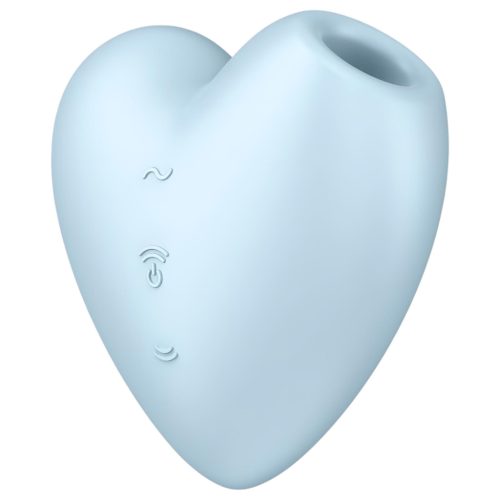 Satisfyer Cutie Heart - akkus léghullámos csikló vibrátor (kék)