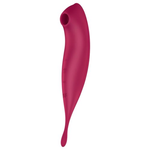 Satisfyer Twirling Pro - okos 2in1 csikló vibrátor (piros)