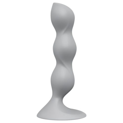 Satisfyer Triple Ball-R - gyöngyös análvibrátor (szürke)
