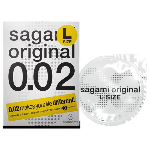Sagami Original 0,02 L - óvszer - 58mm (3db)