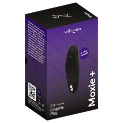 We-Vibe Moxie+ - rádiós, okos csikló vibrátor (fekete)