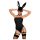 Obsessive OB7008 Sexy Bunny - nyuszilány jelmez (fekete) - L/XL