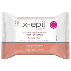 X-Epil Intimo Sensitive - intim törlő kendő (20db)