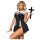 Apáca jelmez (fekete) - S
