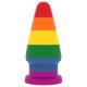 Lovetoy Prider - anál tágító plug - 15cm (szivárvány)