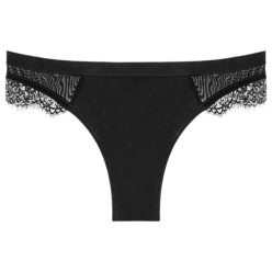 Adalet Flora Normal - menstruációs bugyi (fekete) - S