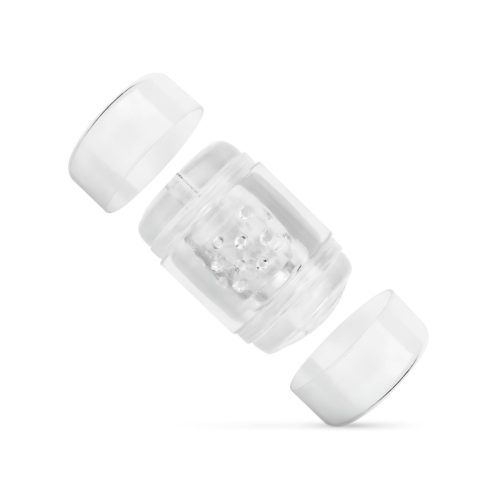 FPPR. - kétvégű maszturbátor - punci & száj (átlátszó)