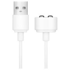 Satisfyer - mágneses USB töltőkábel (fehér)